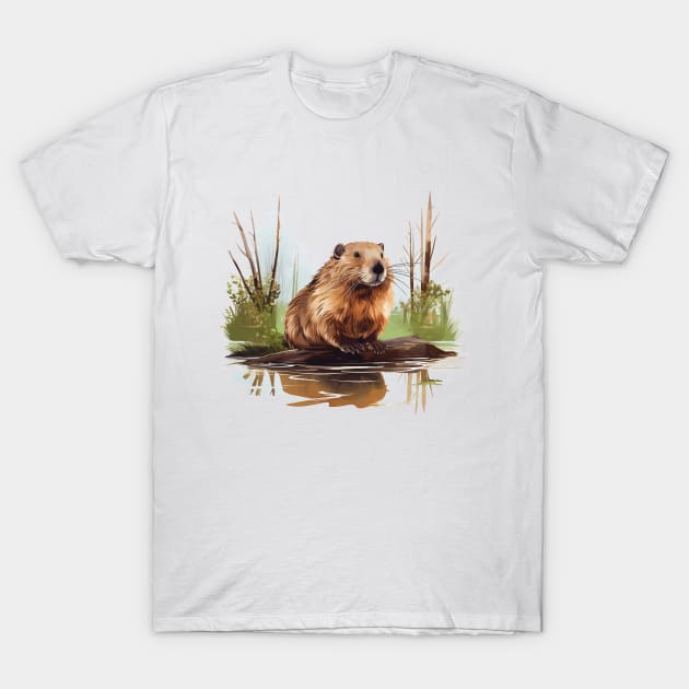 I Love Beaver T-Shirt by zooleisurelife